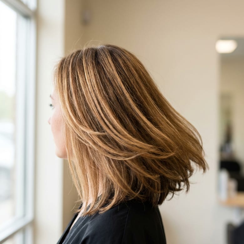 Color, Partial Highlight, Haircut and Blow-Dry