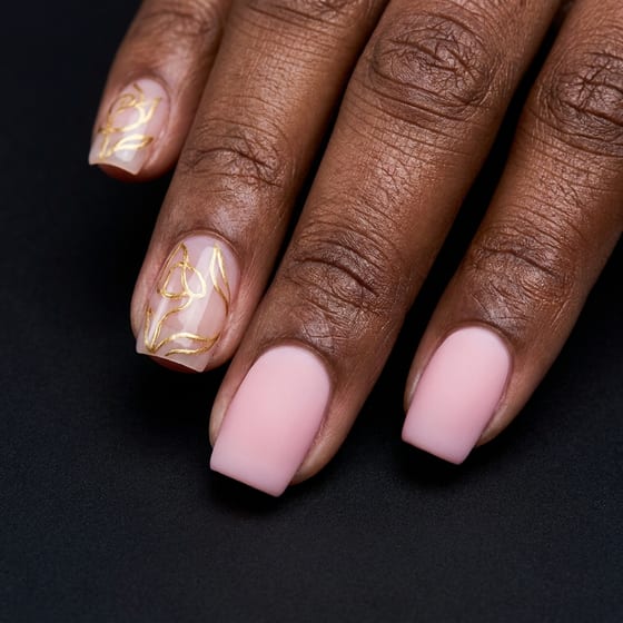 Full Set Short with Nail Art