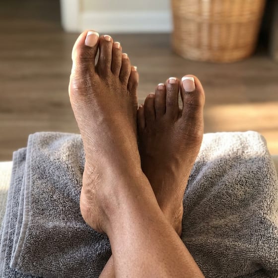 Gel French Pedicure