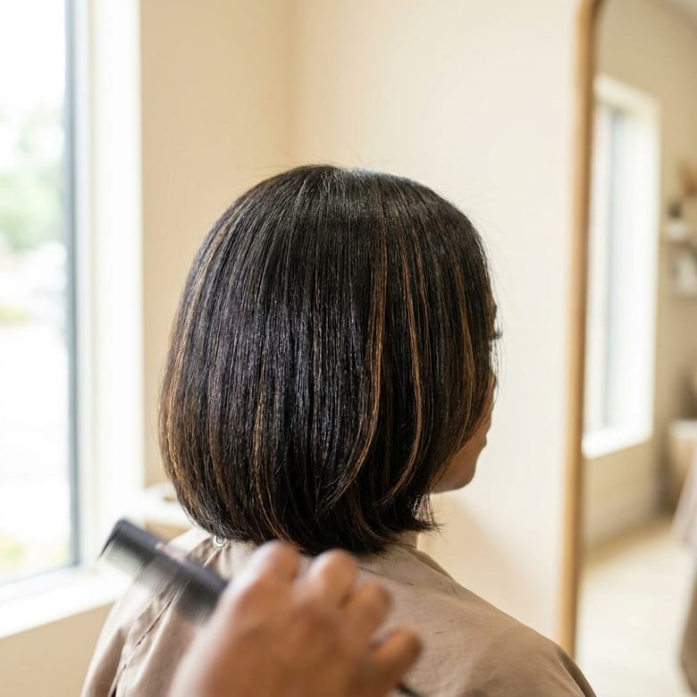 Partial Highlight, Haircut and Thermal Press