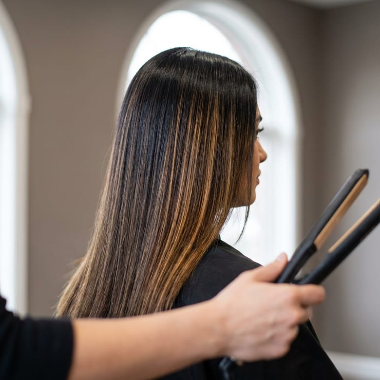 Partial Highlight, Touch-Up and Flat/Curling Iron