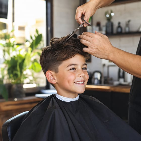 boy's haircut